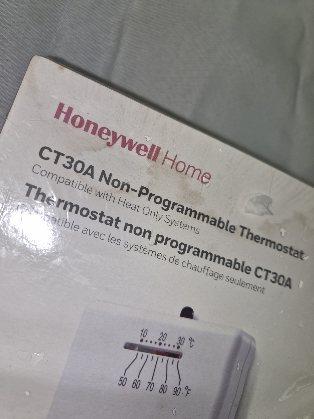 Honeywell CT30A Non-Programmable Thermostat - White